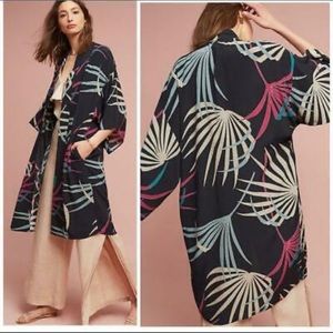 Anthropologie Maeve Kira Black Kimono